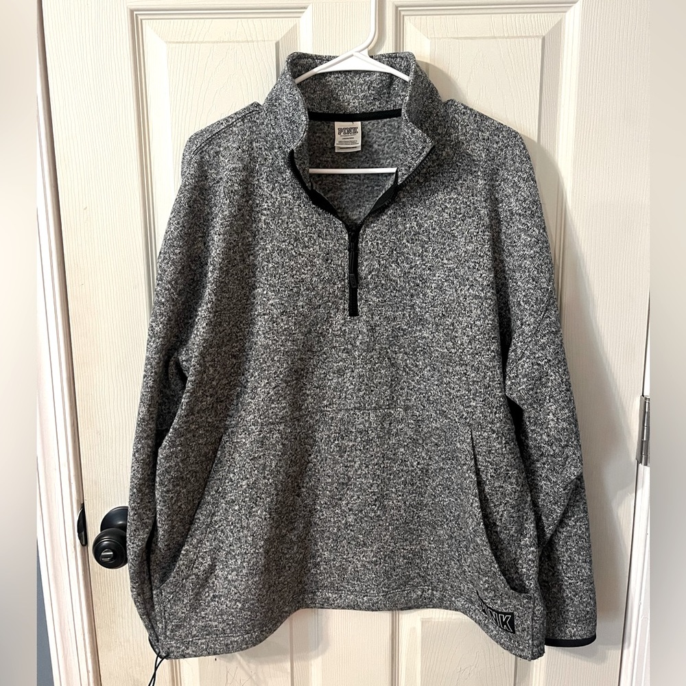 VS PINK Quarter Zip Sweater